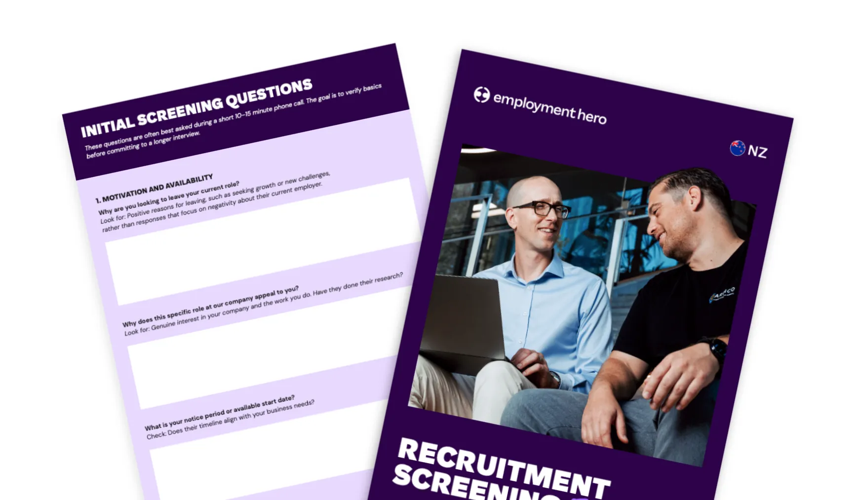 Recruitment screening template and best practices guide