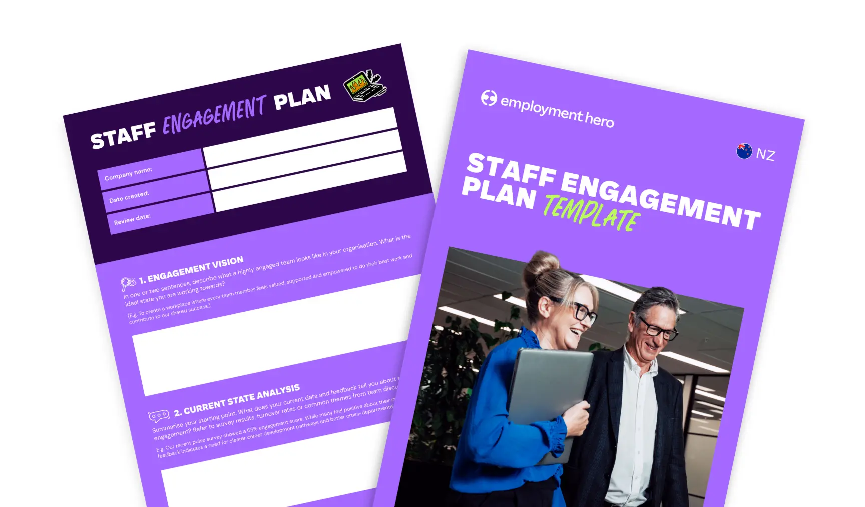 Staff engagement plan template and guide