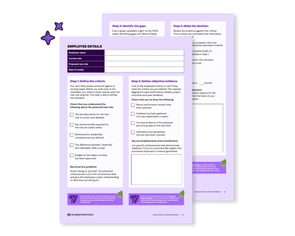 promotion checklist  preview