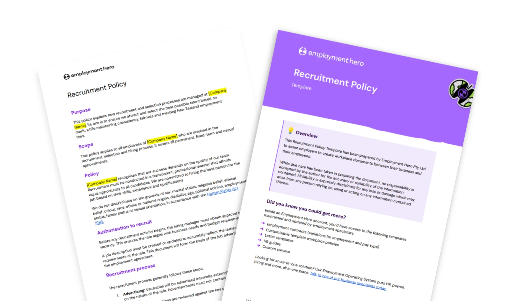 Creating a recruitment policy: template and guide