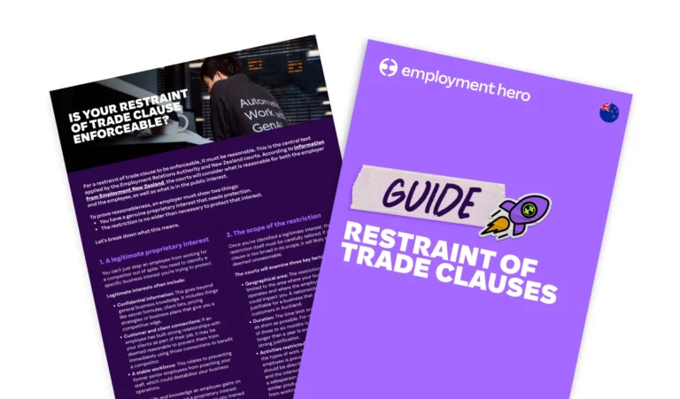 Guide to restraint of trade clauses in New Zealand