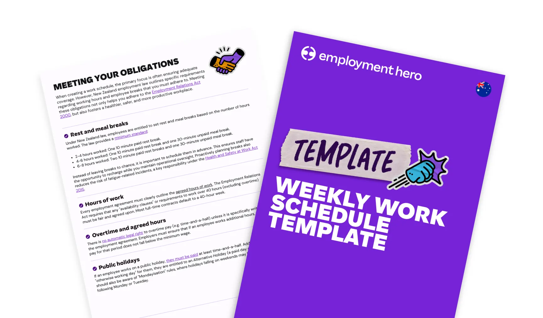 Designing an employee work schedule: template and guide