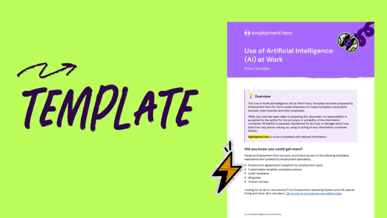 AI policy template and guide