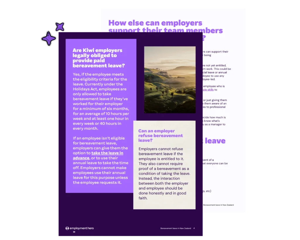 Bereavement leave  guide preview
