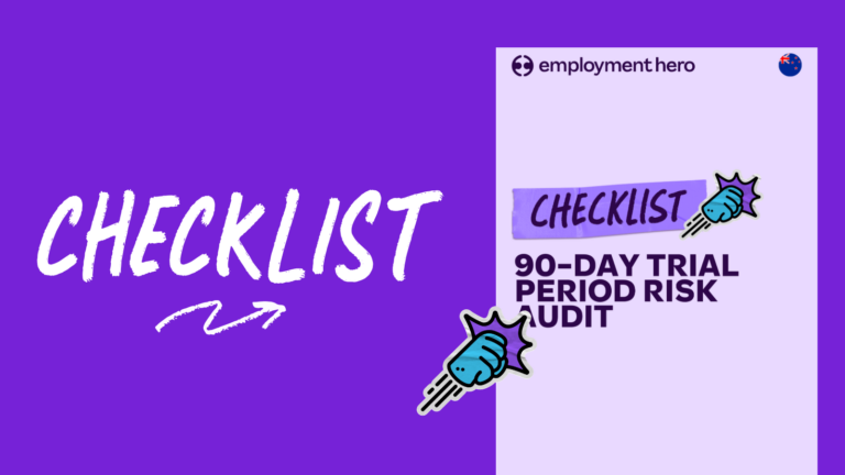 90-day trial period compliance checklist
