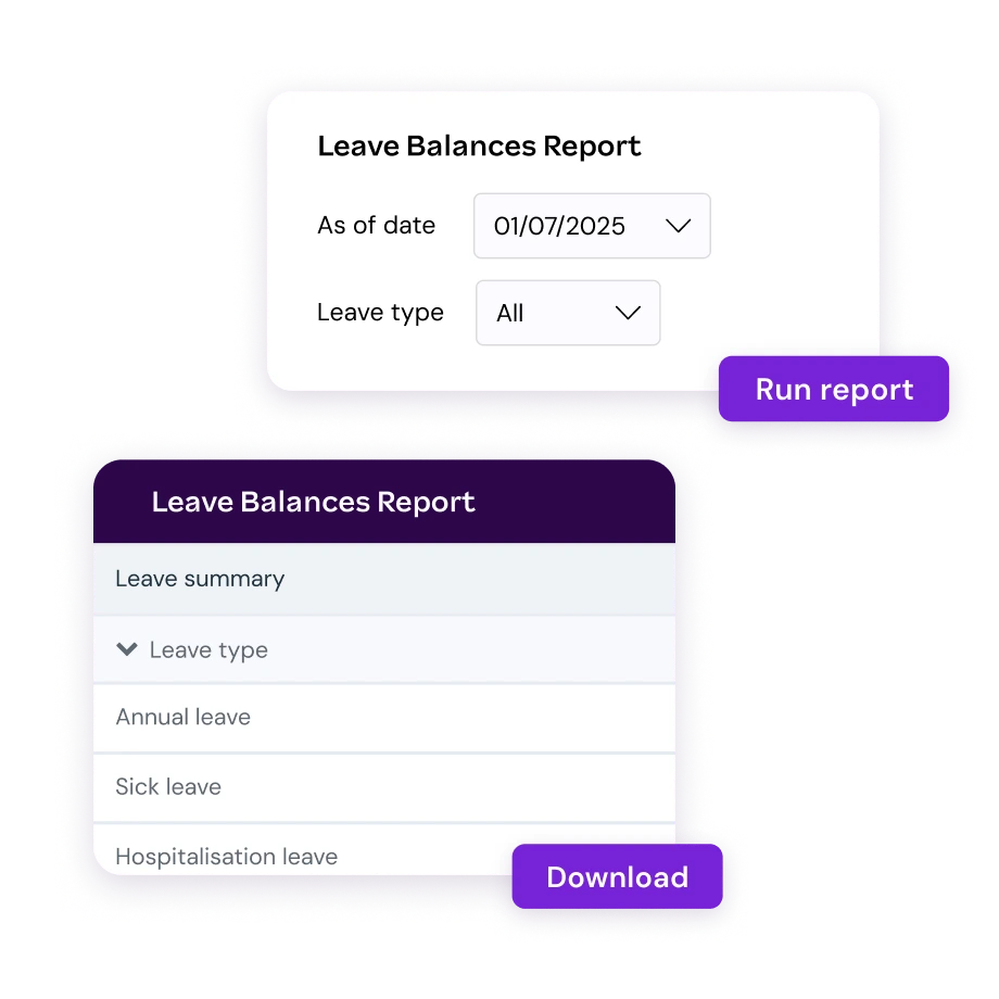 Leave Balance Report