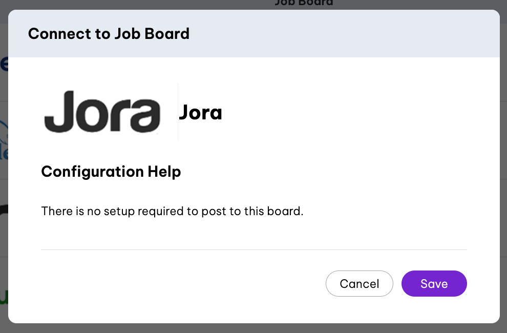 Jora job board integration