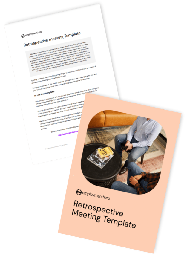 Retrospective meeting template