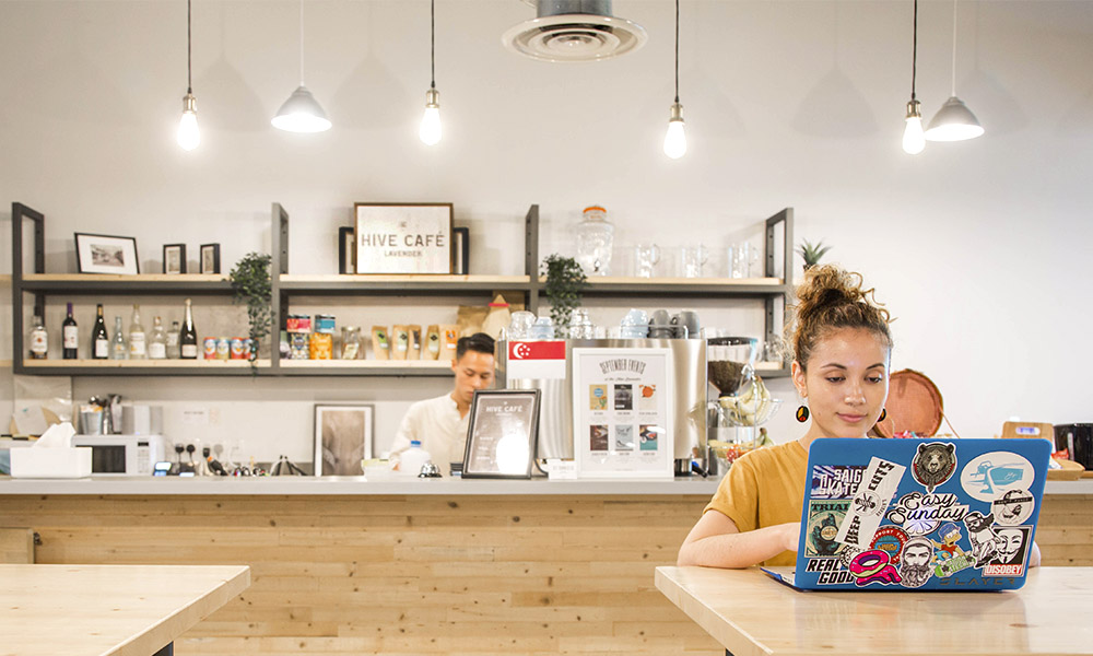The Hive coworking space in Singapore