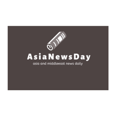 The Asia News Day logo, featuring white text on a dark brown rectangular background
