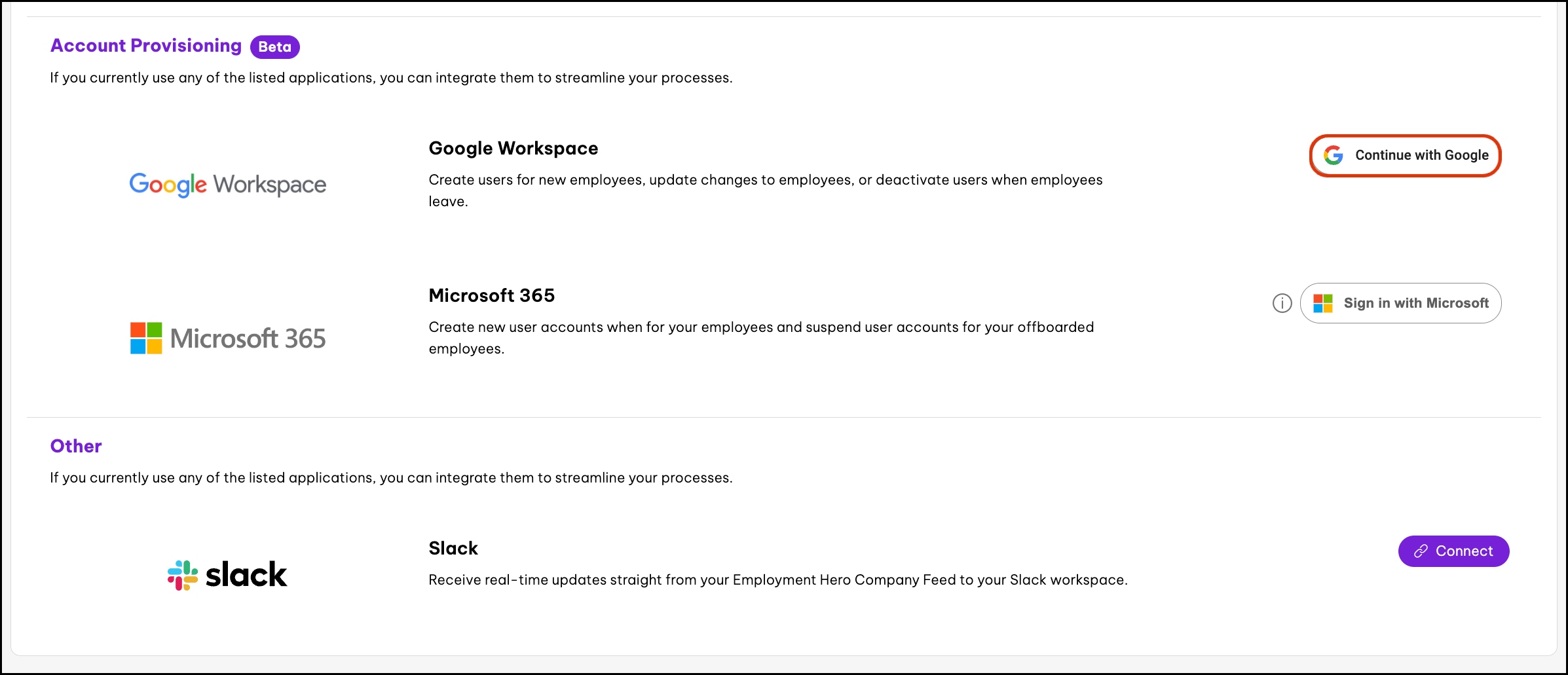 google provisioning connect