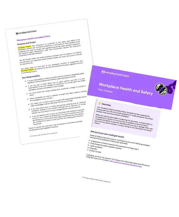 Work Health and Safety Policy Template