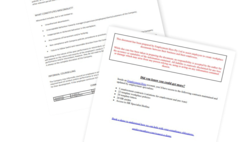 Discipline and termination policy