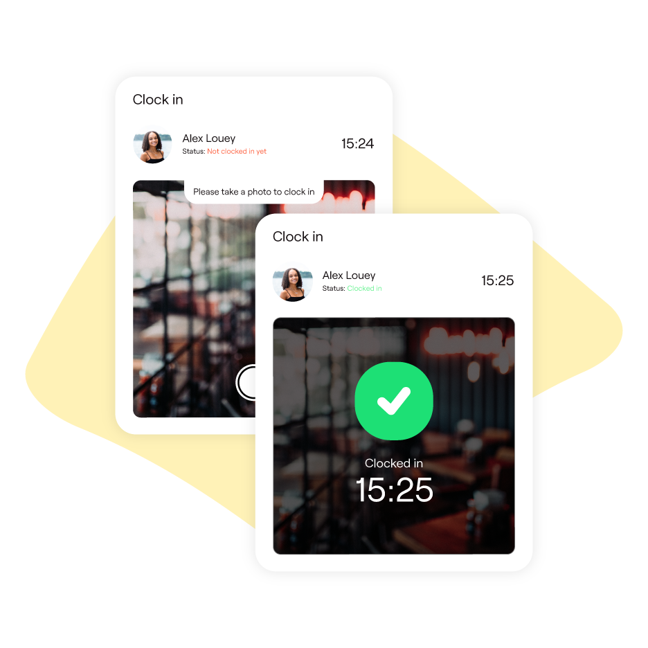 Two widgets showing clock in details
