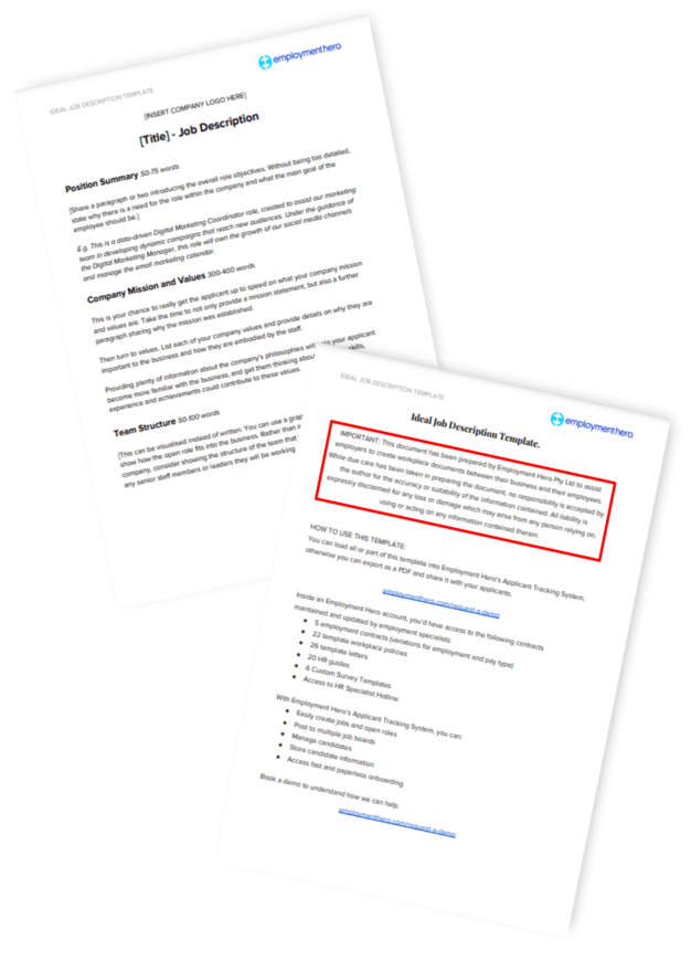 Free Job Description Template For UK Employers