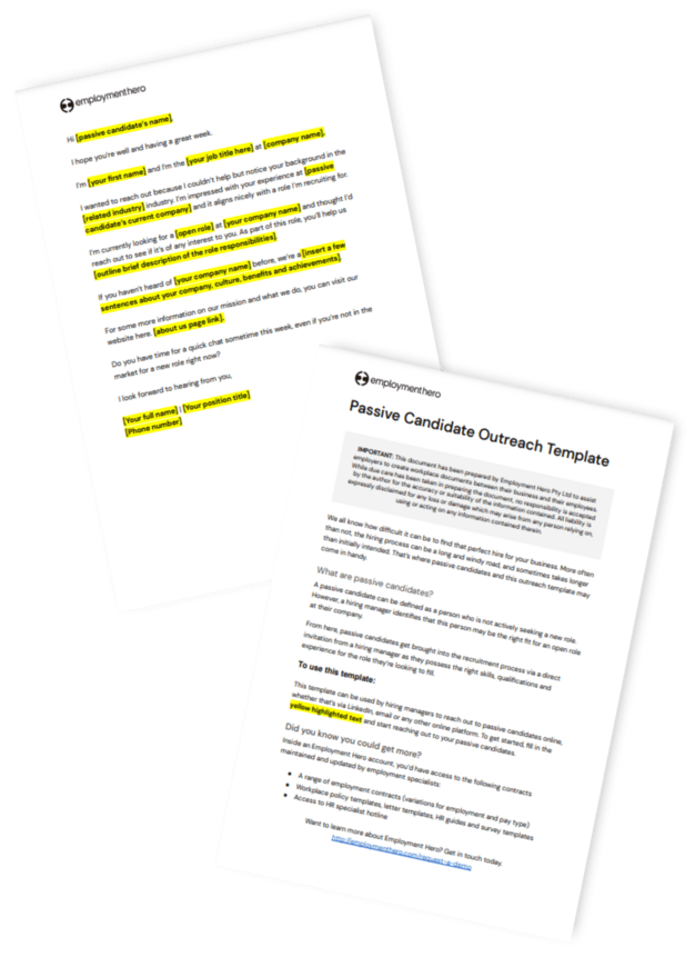 Passive Candidate Email Template [Free Download]