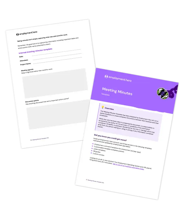 Meeting minutes template [free download]