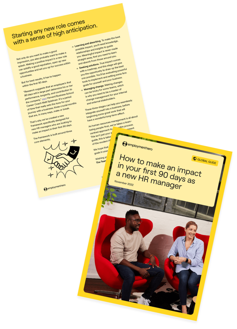 Making an impact in your first 90 days as a new HR manager