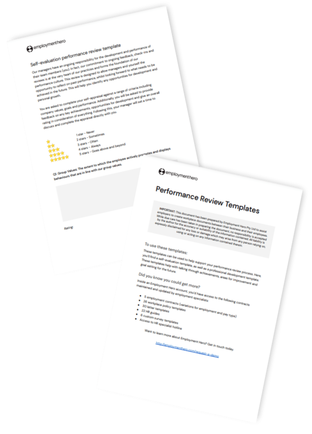 Performance Review Template (Free Download)