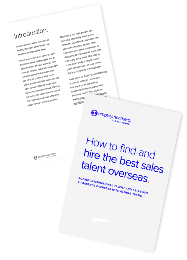 How to find and hire sales talent overseas