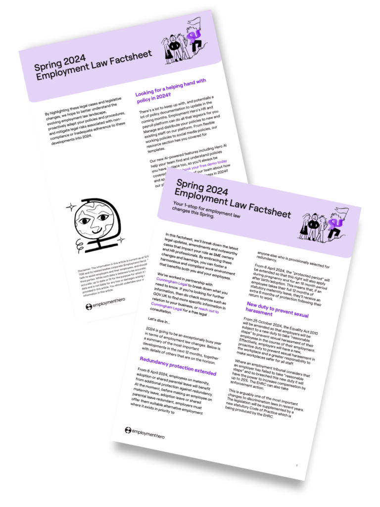 Employment law updates 2024
