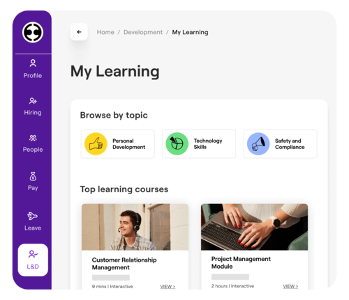 Employment Hero's Learning Management System
