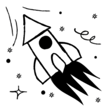 A rocketship