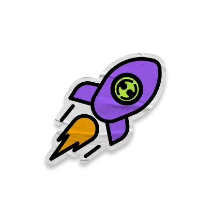 Rocket with EH logo