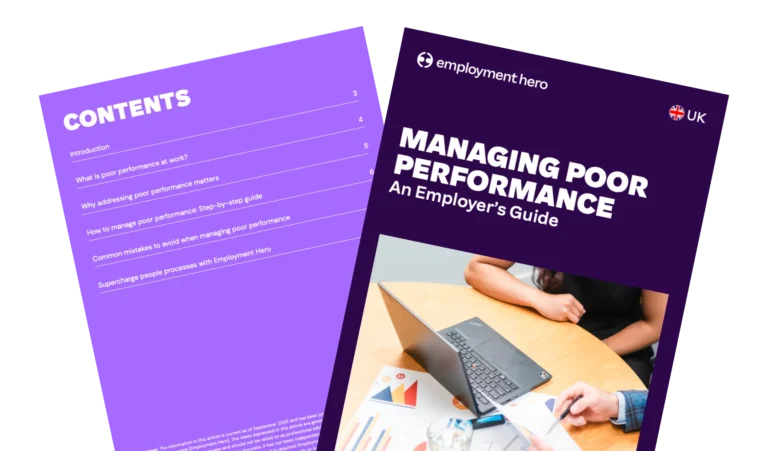 Managing poor performance: An employer’s guide