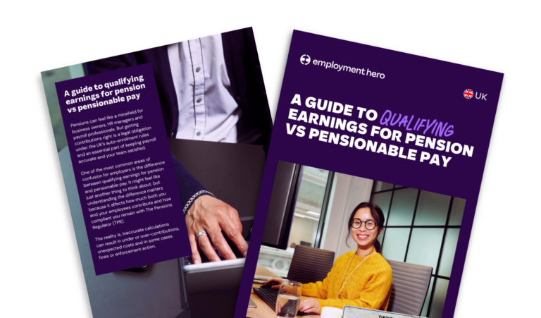 Qualifying earnings for pension vs pensionable pay