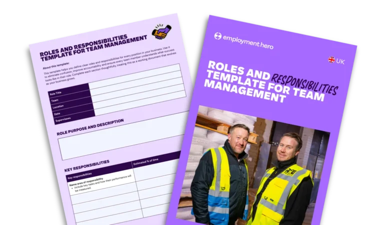 Roles and Responsibilities Template for Team Management