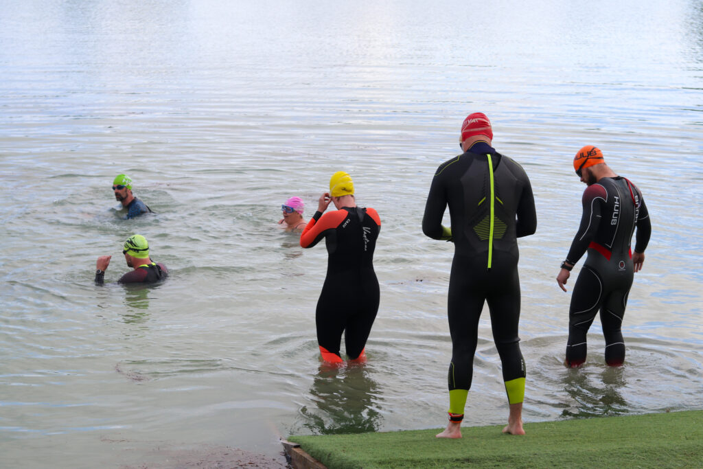 Local swimmers at West Country Water Park