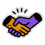 Shaking hands logo