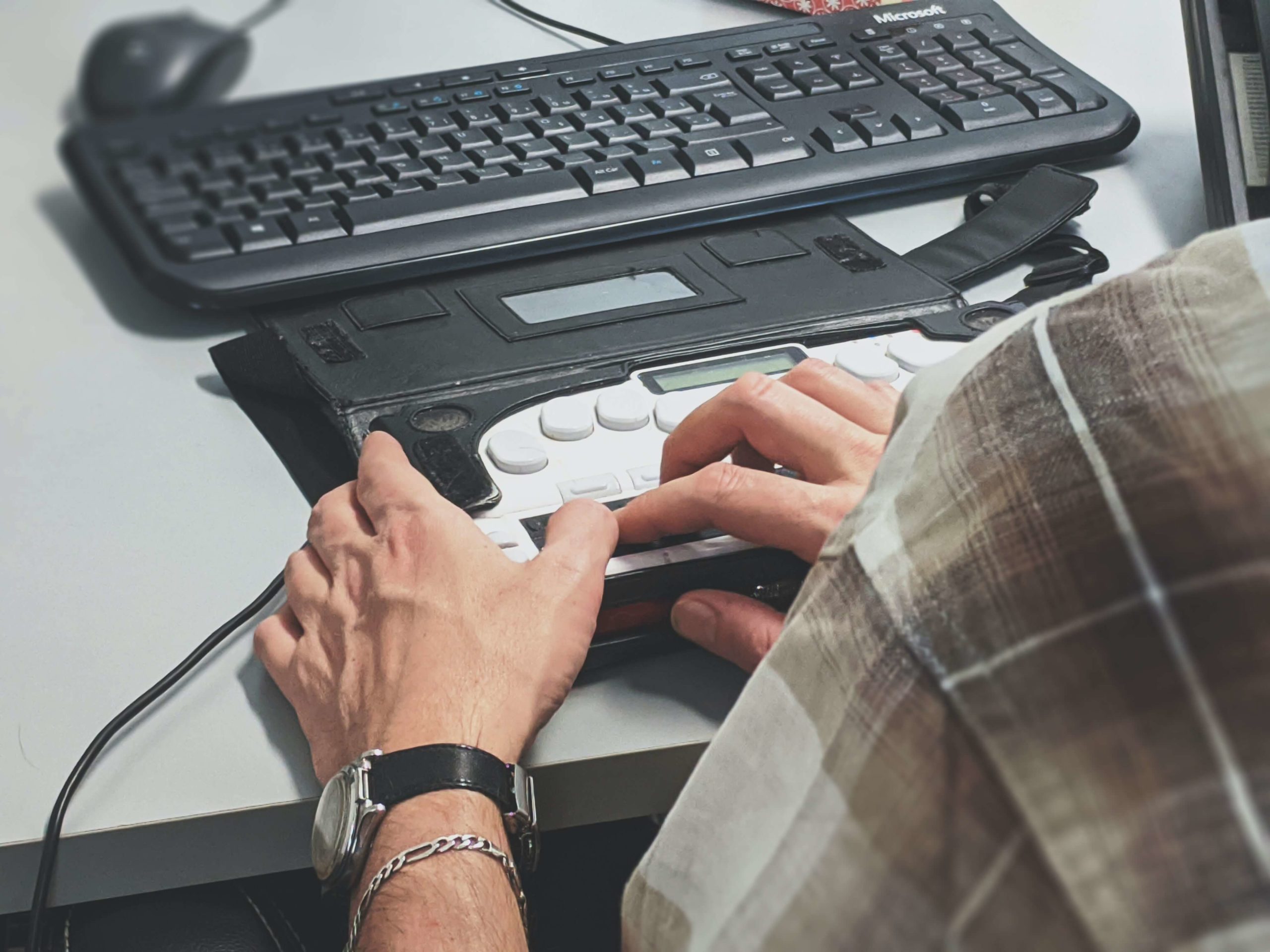 A disability friendly keyboard adjustment 