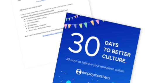 '30 Days to Better Culture' by Employment Hero
