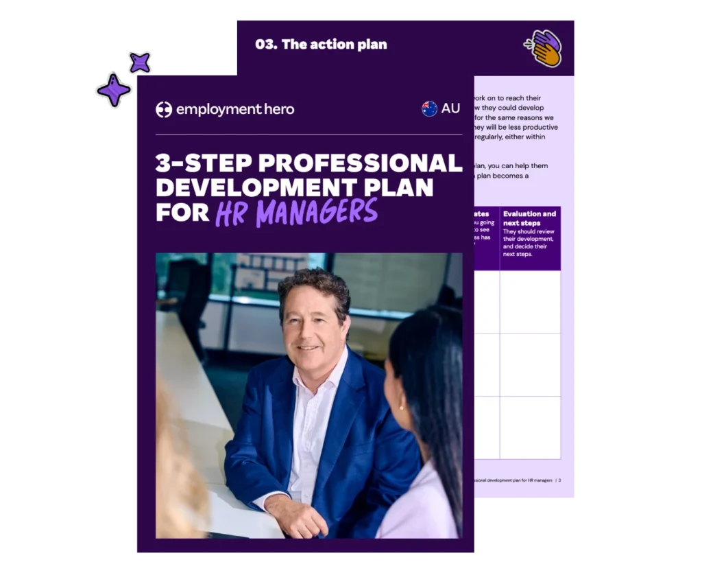 Professional development plan preview