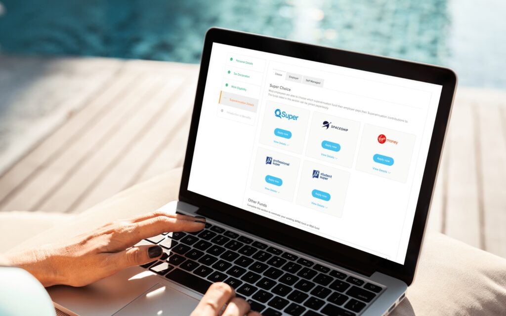Woman choosing her super fund with Seamless Super