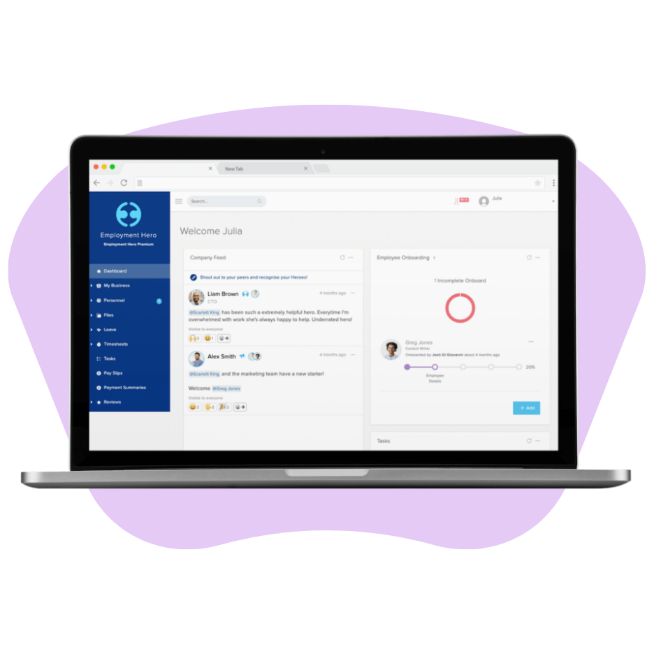 laptop with the report interface