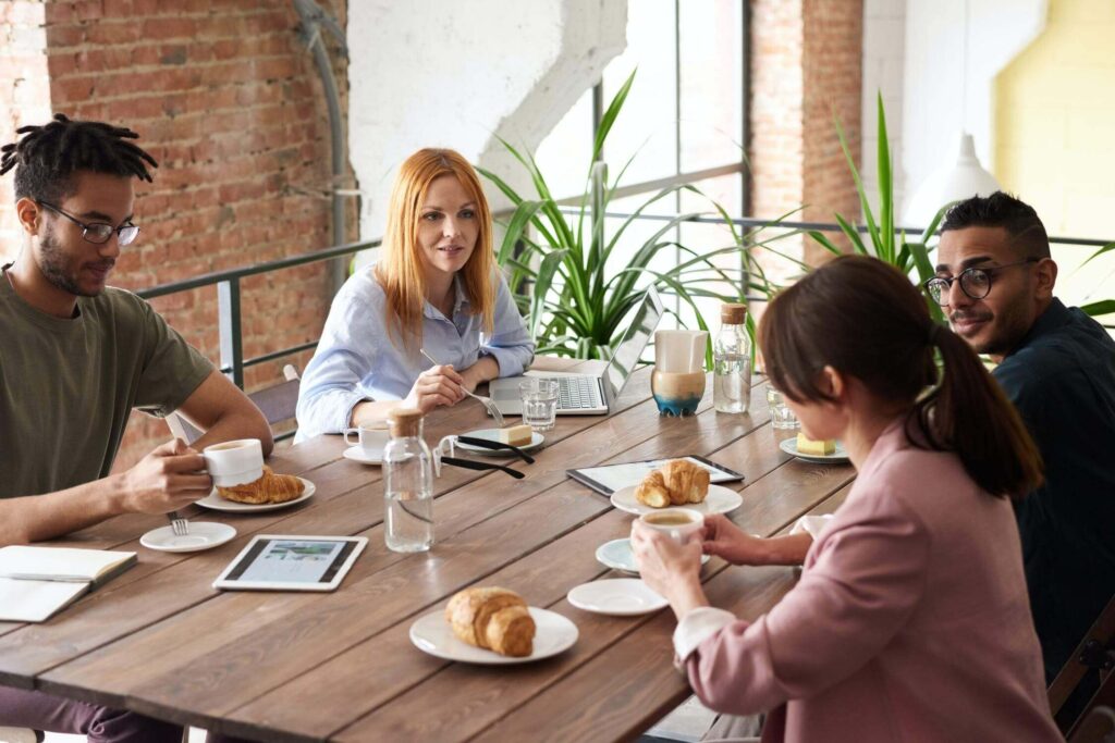 Image showing an example of a healthy team culture that is accomodating for working parents