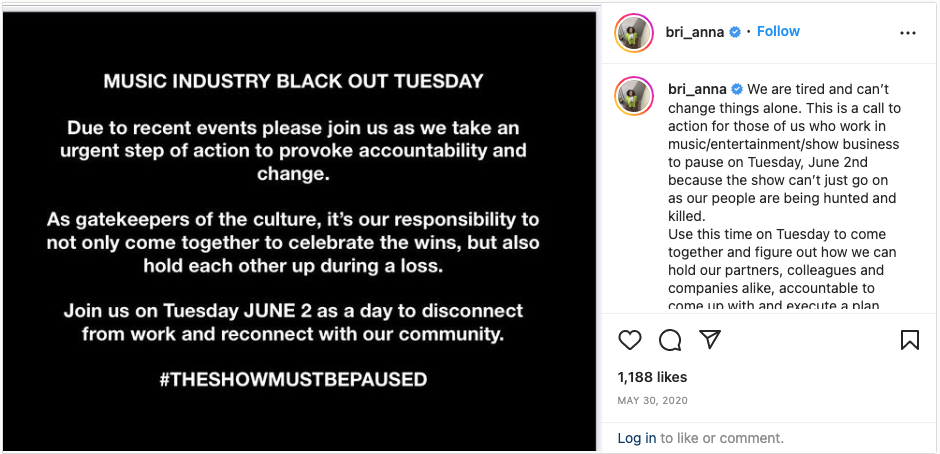 Brianna Agyemang's Instagram Post from May 30, 2020