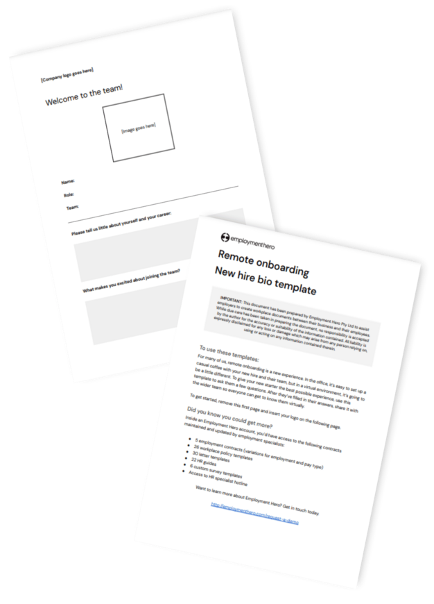 How to use bio templates