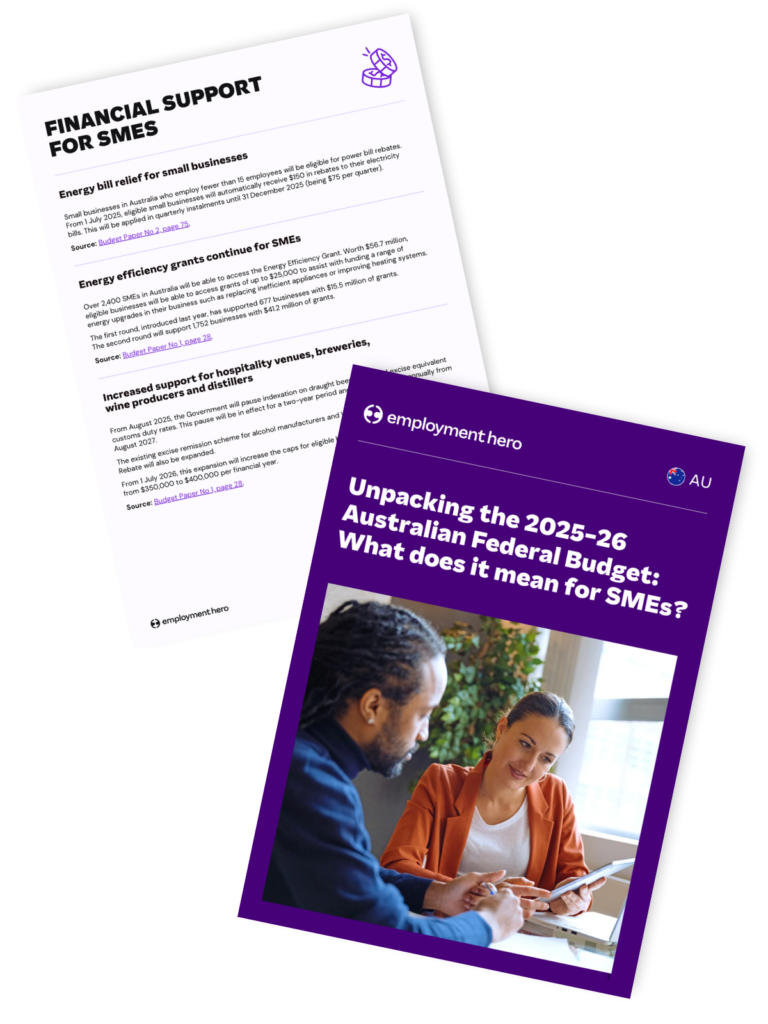 [Factsheet]: Unpacking the 2025-26 Federal Budget For SMEs