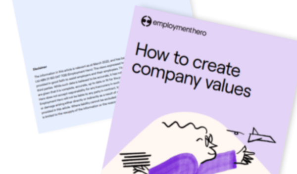 "How to Create Company Values" featured image.