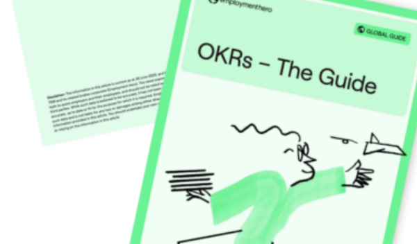 "OKRs - The Guide" cover page.