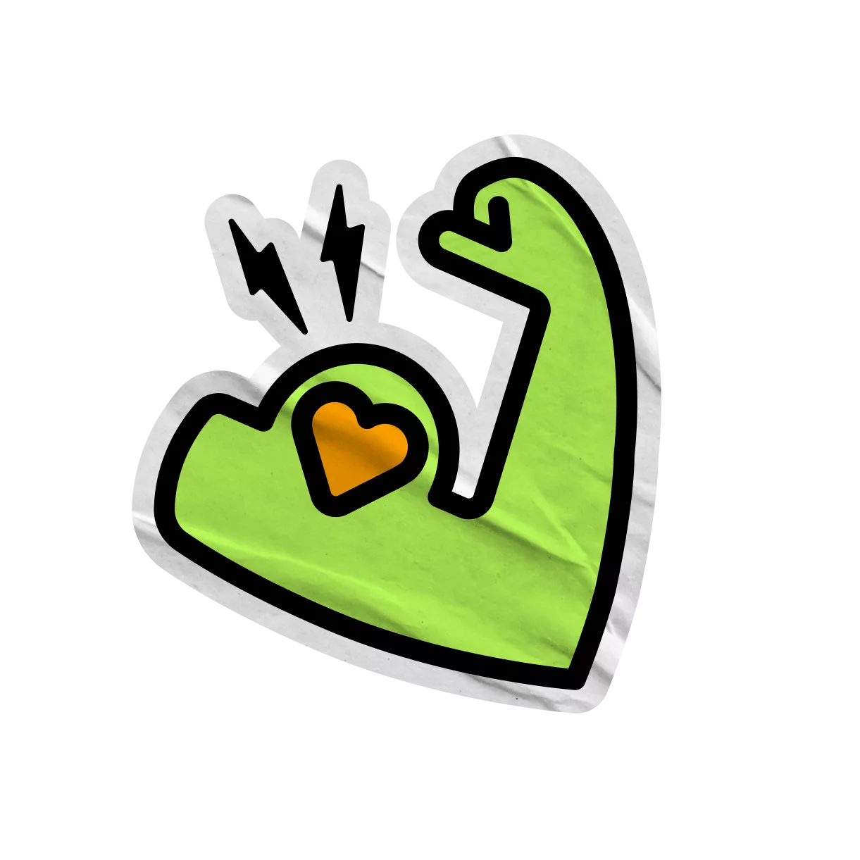 Muscle flexing icon