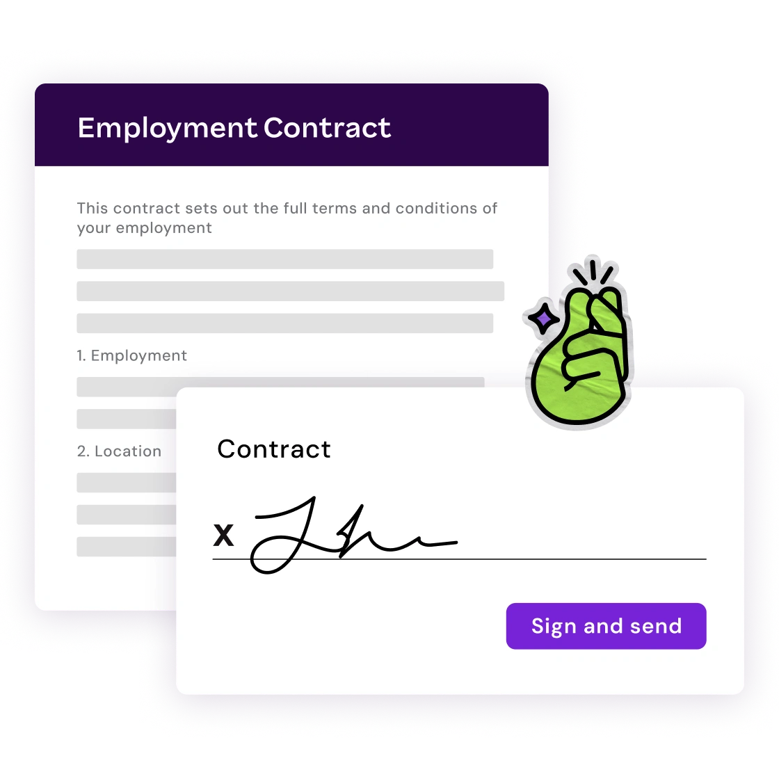 Employment Contract with e signature