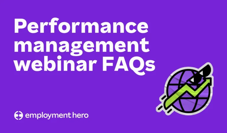 Performance management for SMEs webinar FAQs