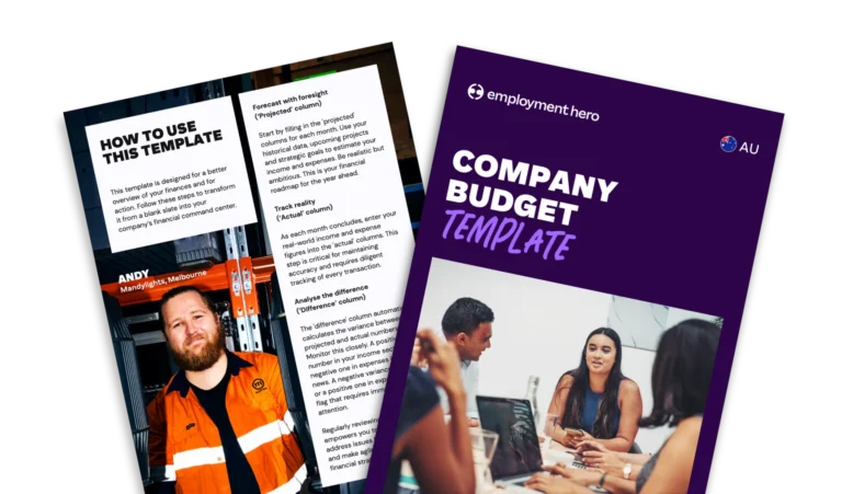 Free company budget template to manage your business spending