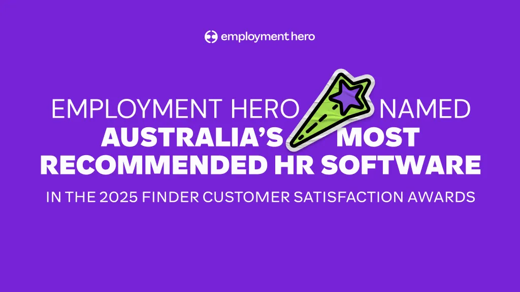 Employment Hero Named Australia’s Most Recommended in 2025 Finder Awards
