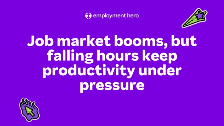 Job market booms, but falling hours keep productivity under pressure
